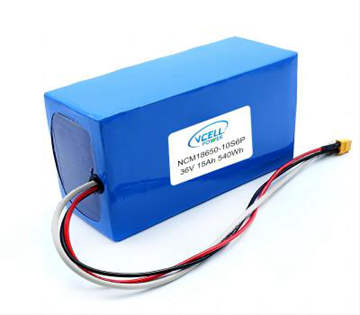 36V 15Ah Lithium Ion Battery Pack For Electric Bicycle Scooter