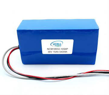 36V 15Ah Lithium Ion Battery Pack For Electric Bicycle Scooter