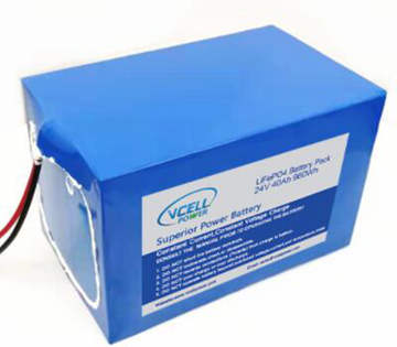 24V 40AH 960Wh LiFePo4 Battery Pack For Scooter Electric Wheelchair