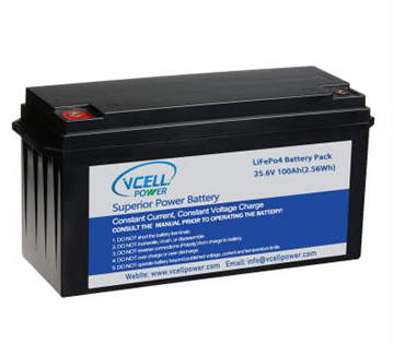 24V 100Ah Rechargeable LiFePo4 Battery, 4000+ Cycles Life