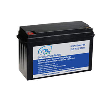24V 75Ah Deep Cycle Rechargeable Lifepo4Battery, 4000+ Cycles