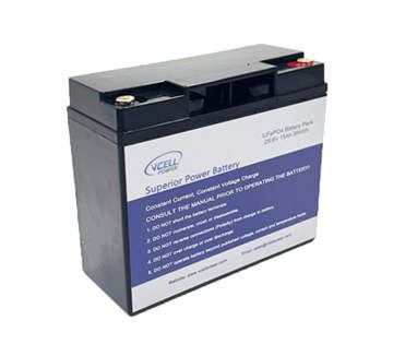 24V 15Ah Akku Deep Cycle Rechargeable LiFePo4 Battery With ABS Case