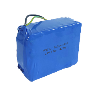 24V 18Ah 18650 Rechargeable Lithium Ion Battery Pack