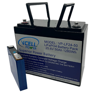 24V 50Ah Lifepo4 Battery For RV, Marine, Golf Carts